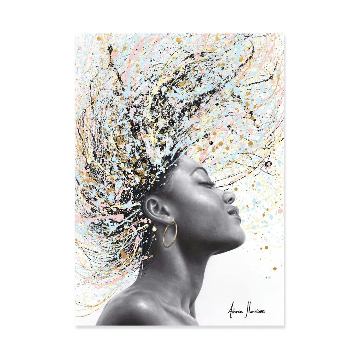 ASHVIN HARRISON - SUNLIGHT SATISFACTION - ASHVIN HARRISON - Affiche d'art 50 x 70 cm