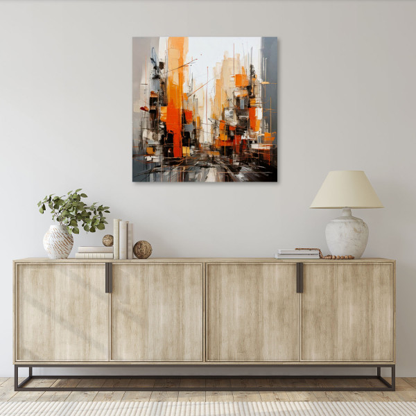 Feeby Obraz, Miasto Miejska Abstrakcja 30x30