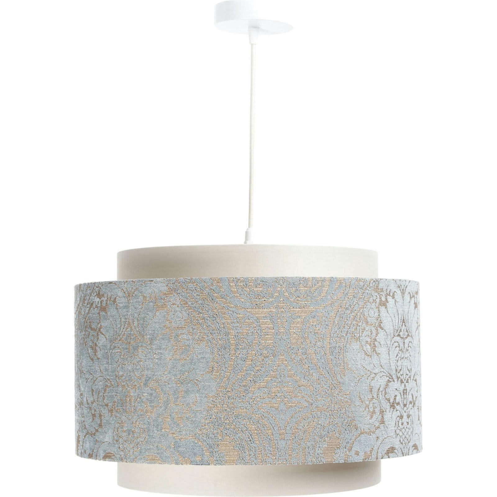 DOBLO - Suspension Tissu Gris 40x40x27 cm