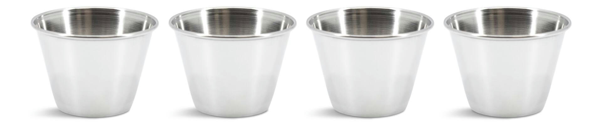 MASTER Chef Stainless Steel Ramekins Sauce Cup Set, 4-pc