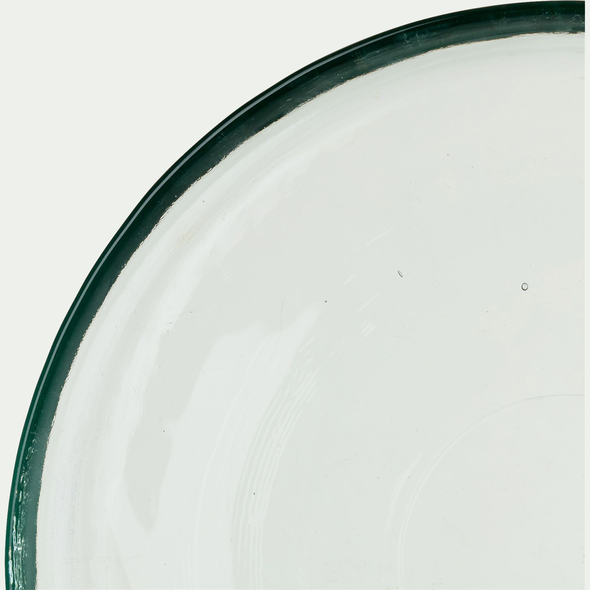 ECUME - Assiette à dessert en verre D20cm - transparent