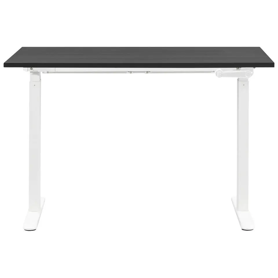 Bureau Homeworx zit/sta handmatig verstelbaar - zwart/wit - 75/118x120x70 cm