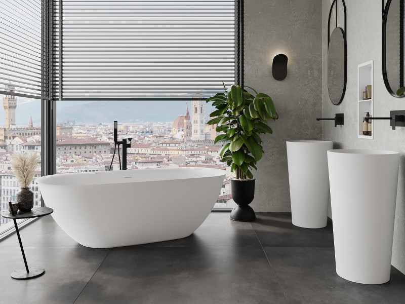 Wanna wolnostojąca Mexen Siena biała mat 170 x 80 cm 1 szt.