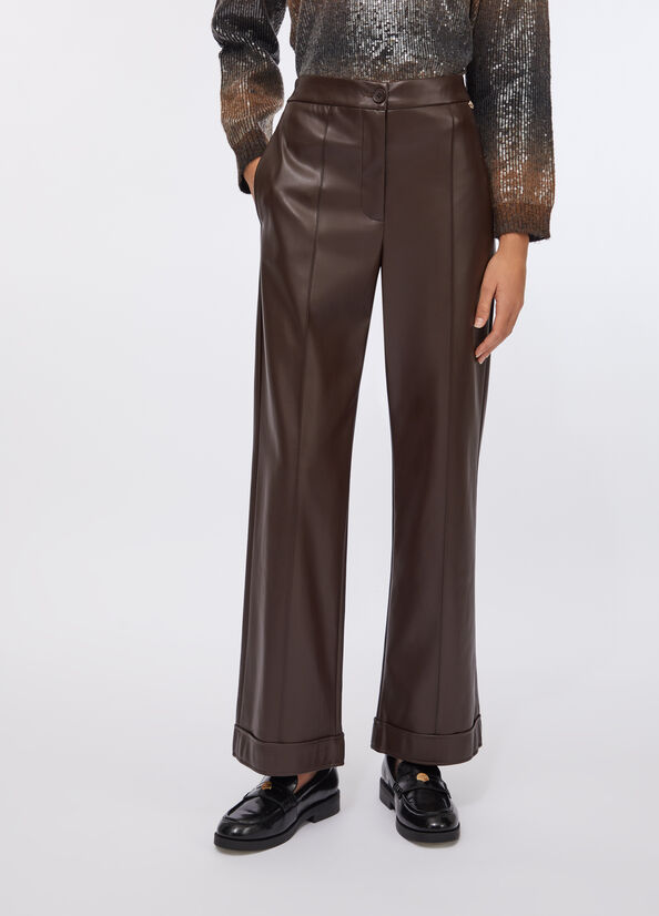 Pantaloni in tessuto spalmato