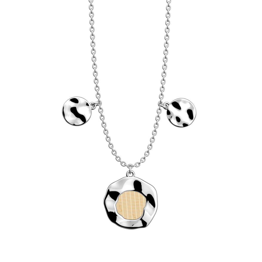 Collier Pure Organique, cuir réversible Beurre Salé / Tartine