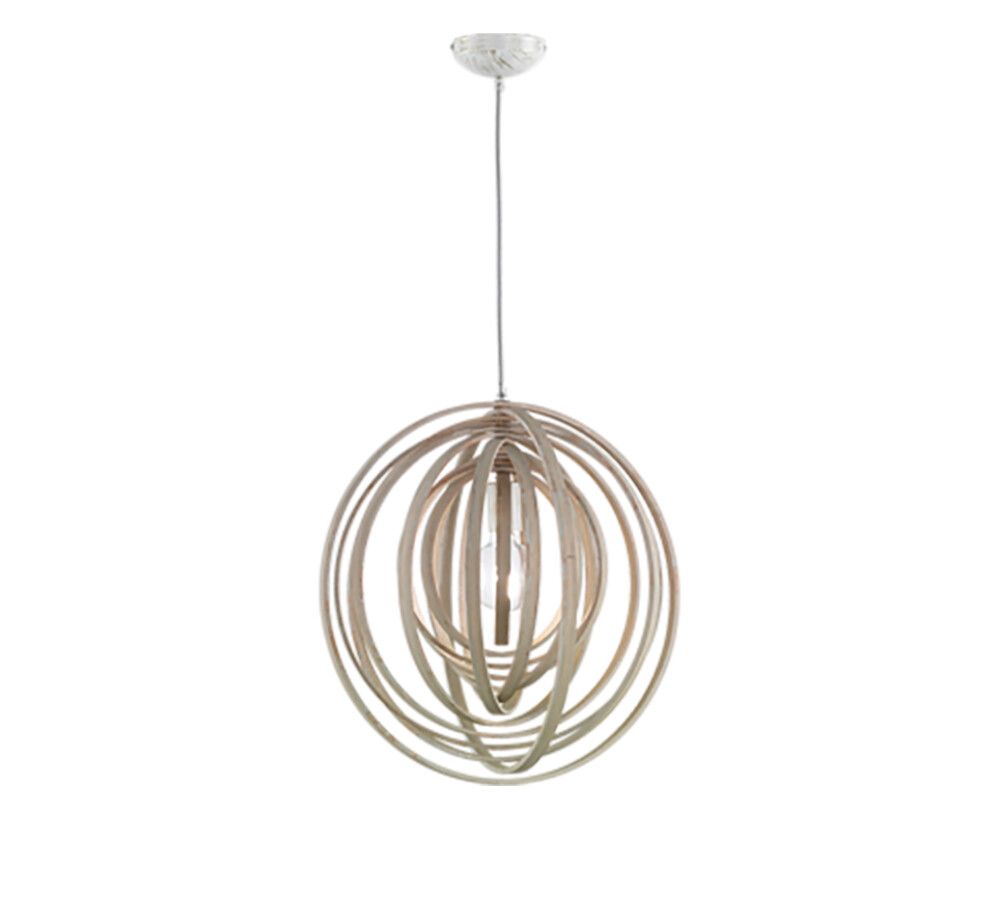 TAKLAMPE TRIO BOOLAN 50 CM 1XE GRÅ TRE