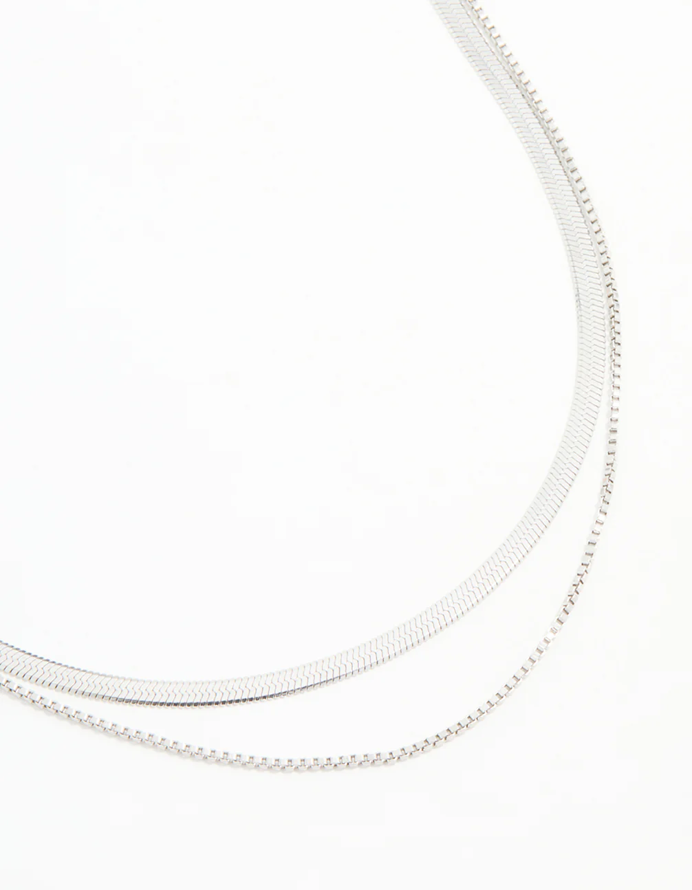 Waterproof Stainless Steel Chain Layered Necklace