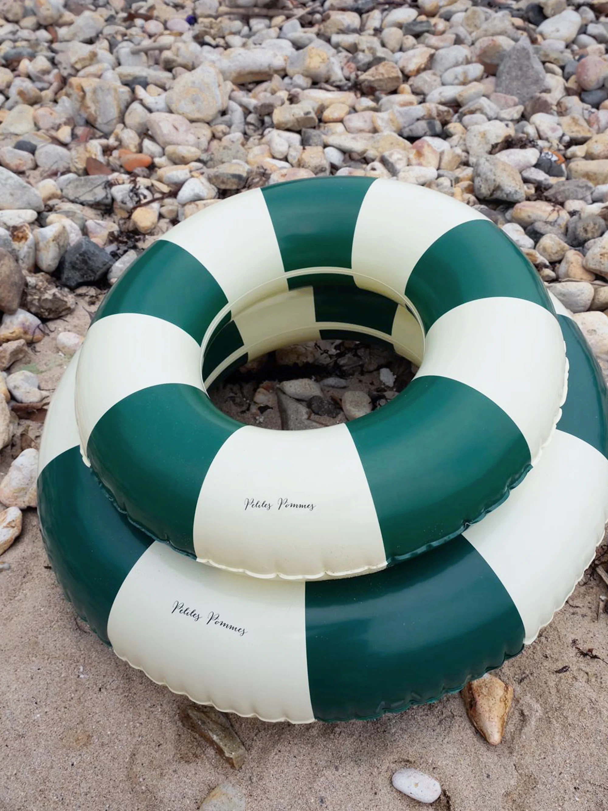 Handbedruckter Schwimmring Oxford Green, in verschiedenen Größen