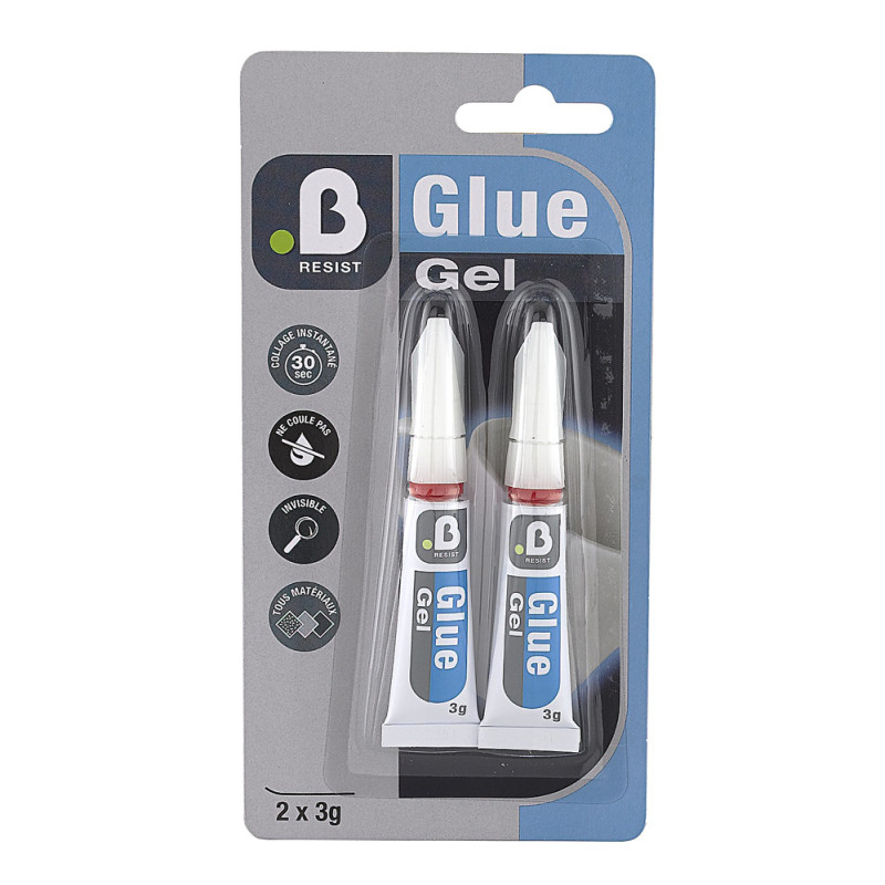 Colle de réparation gel 3 g 2 pièces INVENTIV
