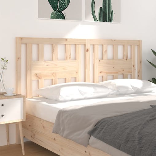 NNEVL Headboard 186x4x100 cm Solid Wood Pine