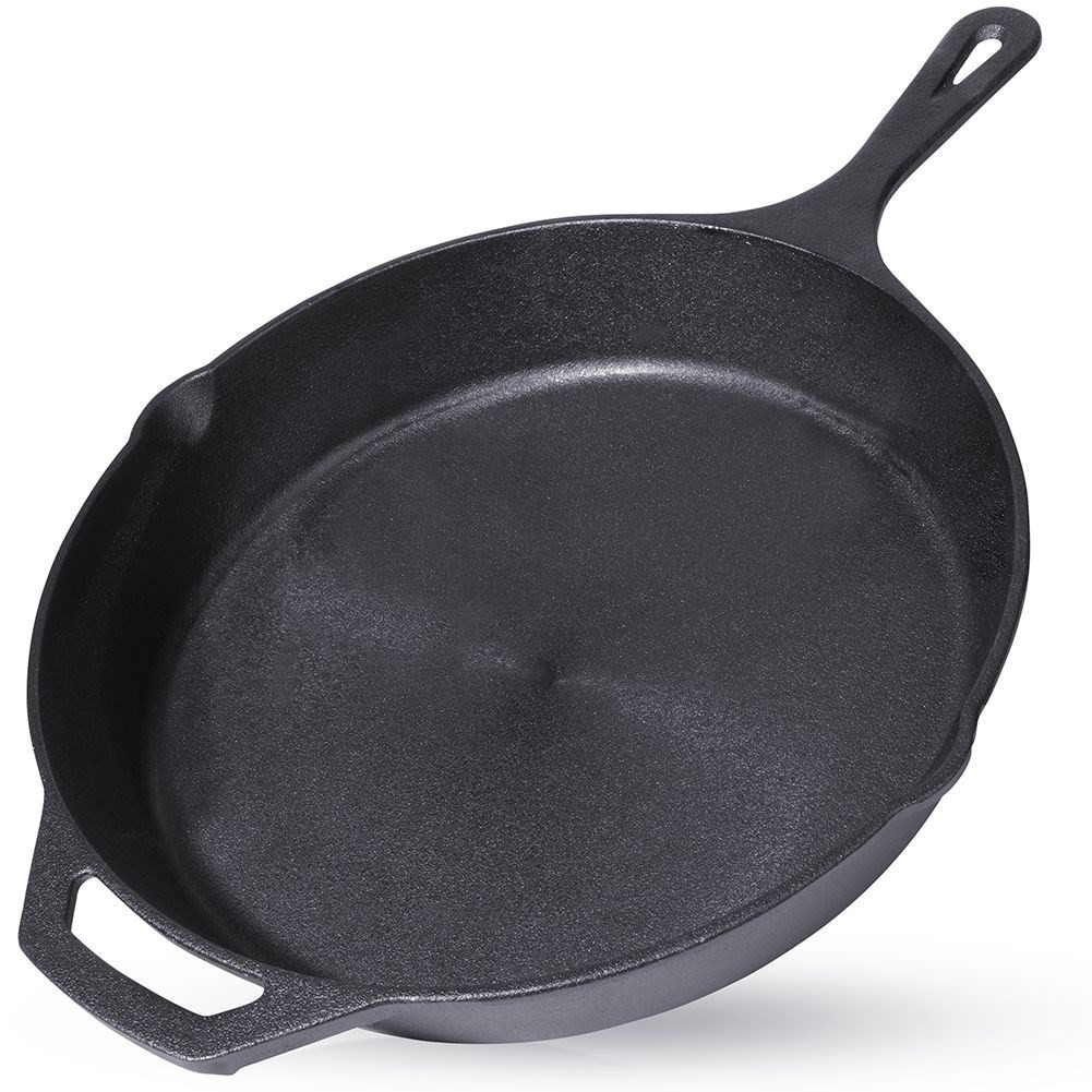 Patelnia żeliwna okrągła talerz żeliwny 30 cm