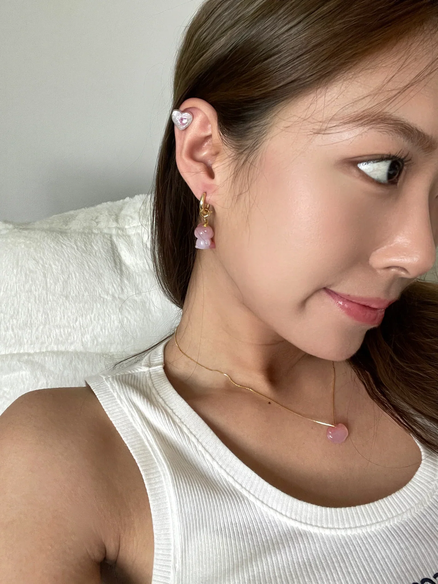 Bear — Agate Charm Earrings