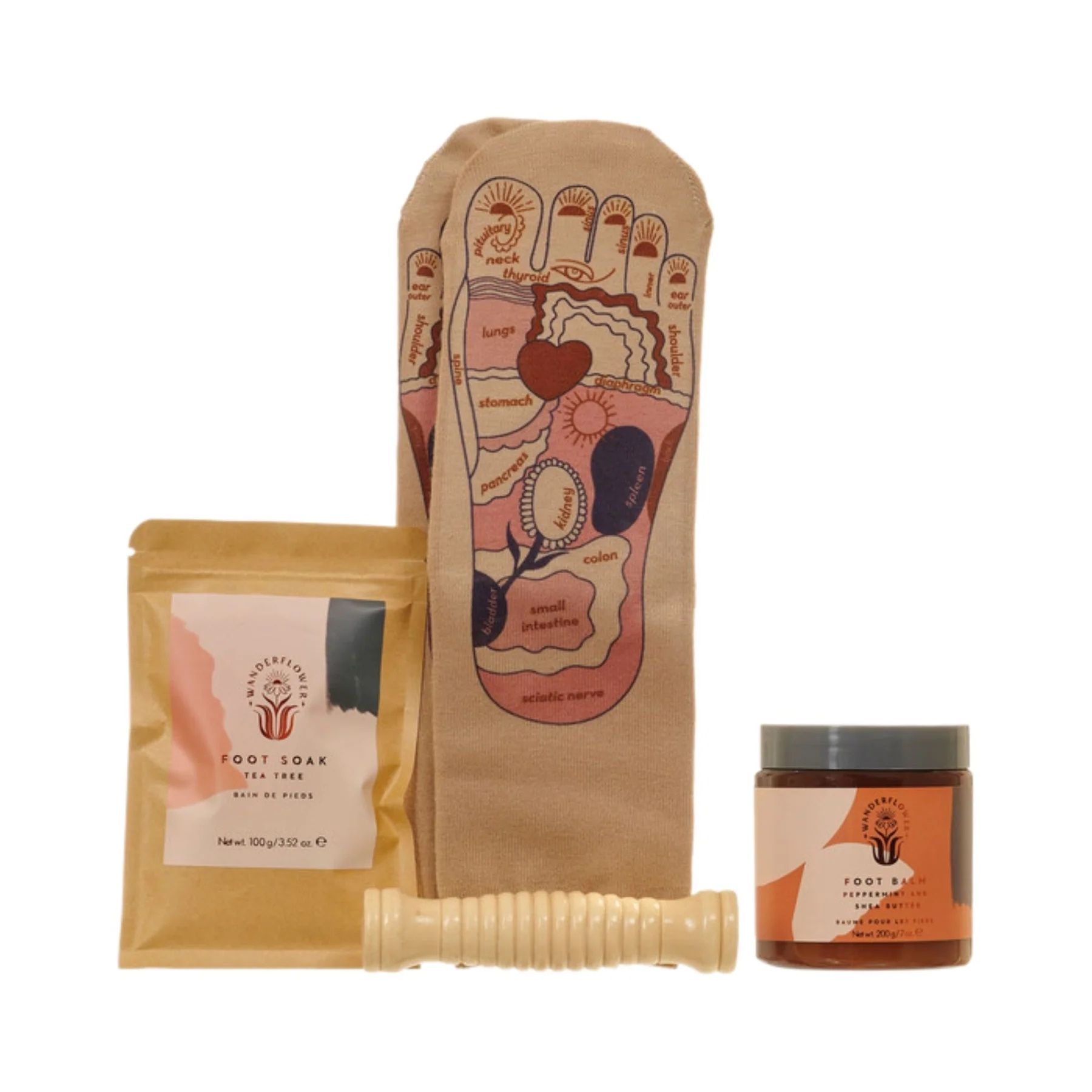 Wanderflower Down To Earth Reflexology Gift Set
