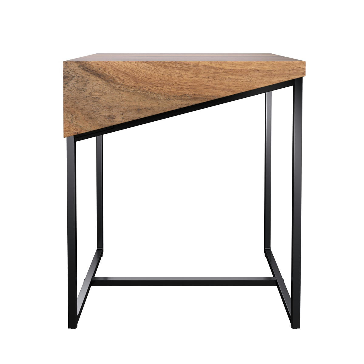 ALBATROS - Table de chevet en bois d'acacia et métal