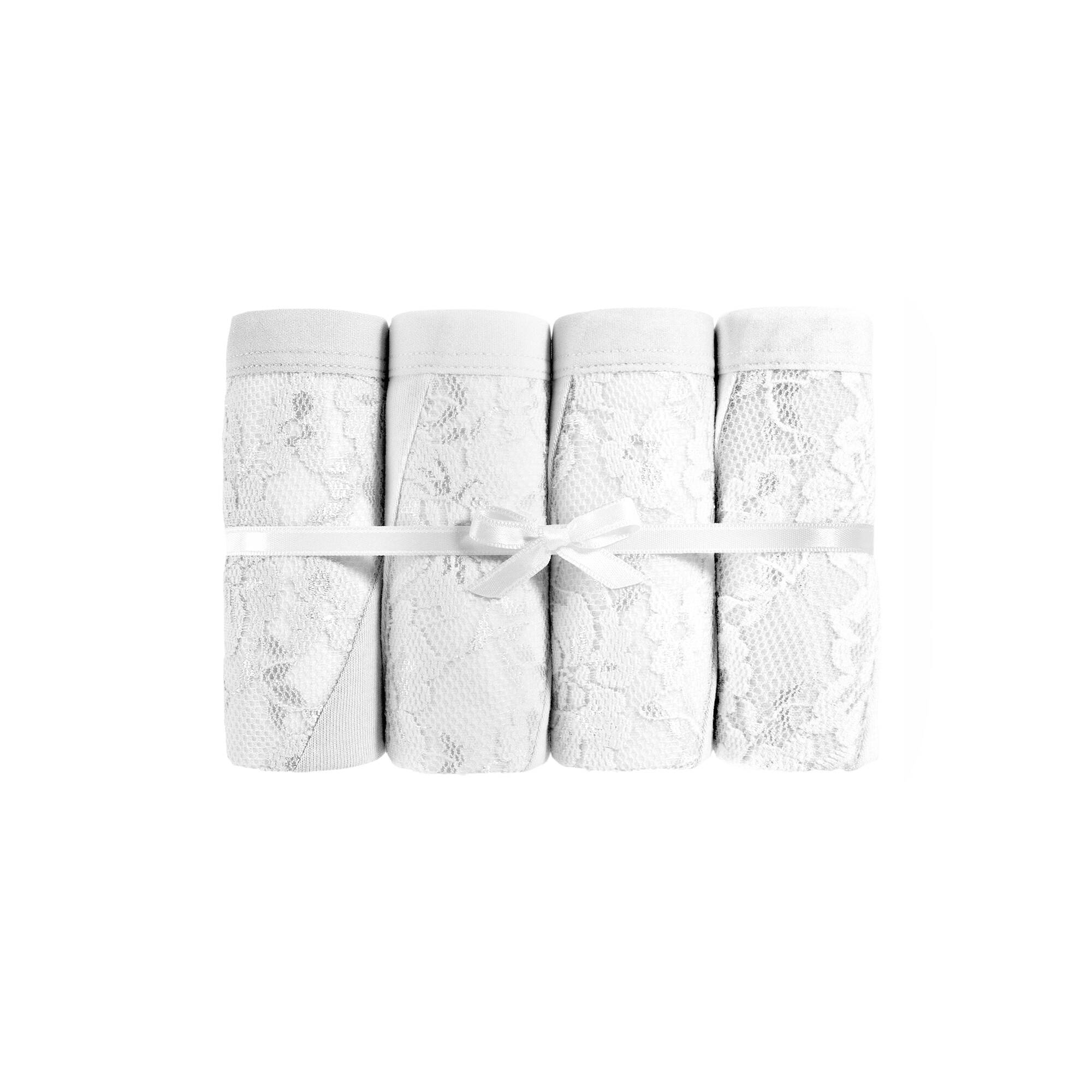 Culotte dentelle découpes amincissantes - lot de 4