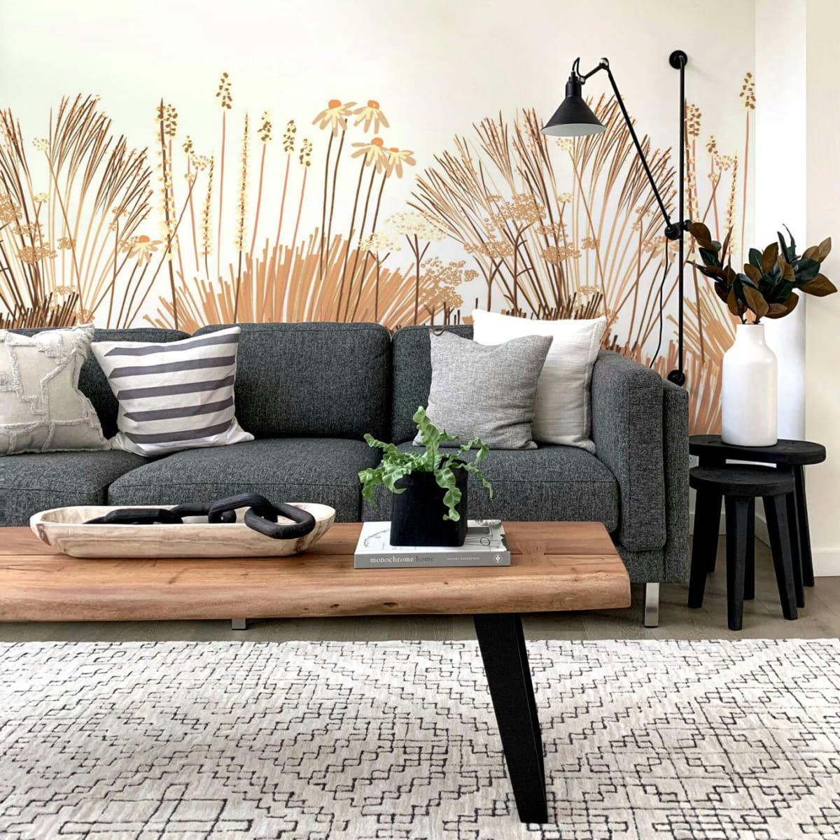 - Papier peint panoramique jardin à l'anglaise 150 x 250 cm