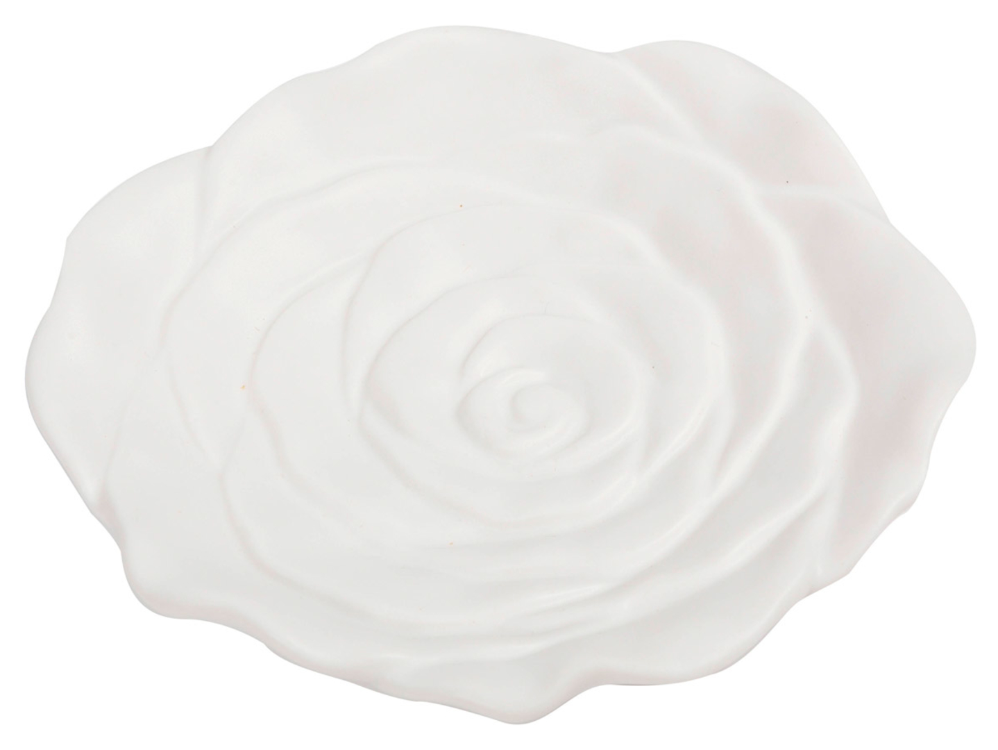 Talerzyk dekoracyjny ceramiczny 10,5 cm biały