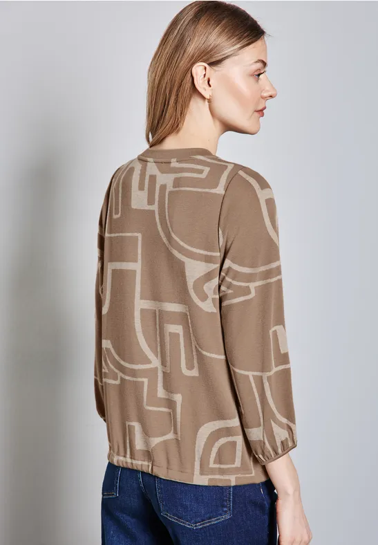Kuscheliges Shirt mit Print