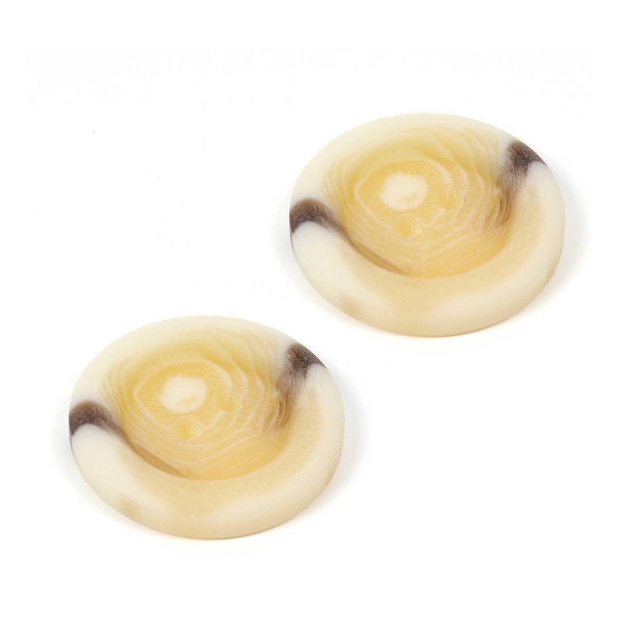 Hemline Assorted Basic Knitwear Button 2 Pack