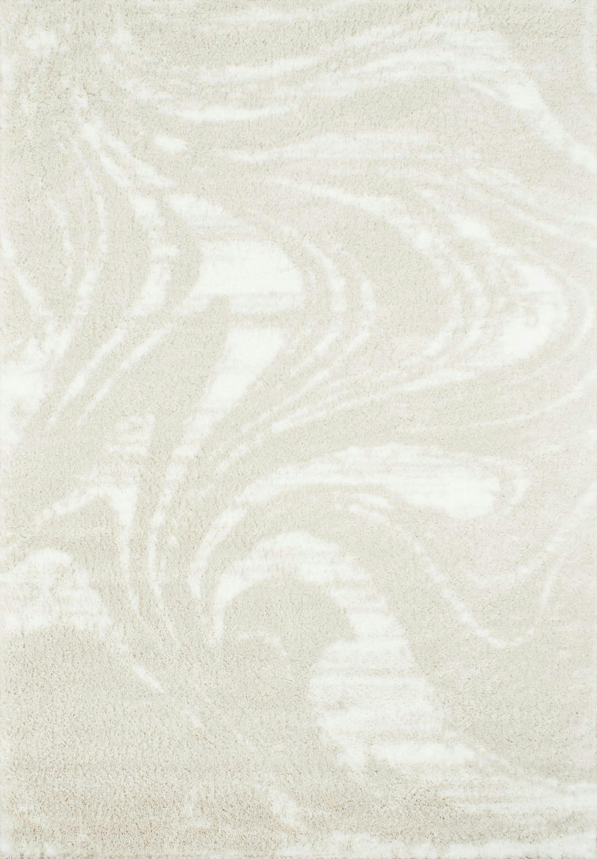 OSLO - Tapis shaggy moderne design beige - 200x290 cm