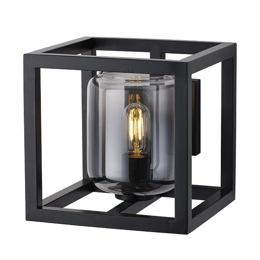 Freelight wandlamp Dentro - 2 lichts - 27.5 x 25.5  cm - zwart rook