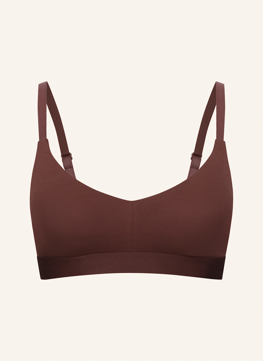 erlich textil Casual Cotton Bralette mit herausnehmbaren Pads bügellos mit Baumwolle (aus kontrolliert biologischem Anbau) - verstellbare Träger