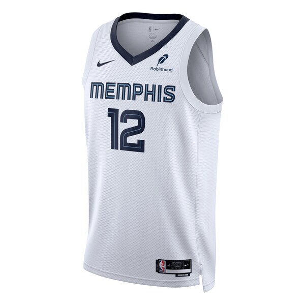Ja Morant Memphis Grizzlies Nike Unisex Swingman Badge Player Jersey - Association Edition - White