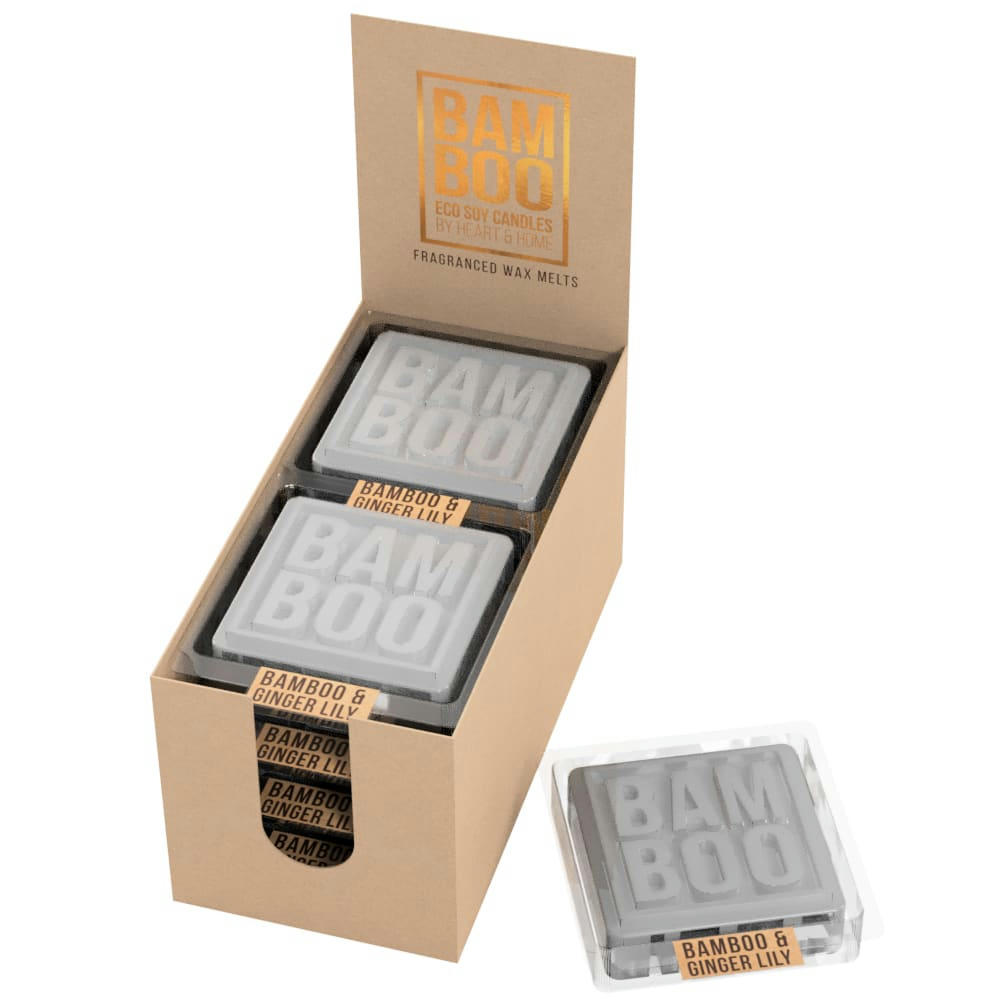 - Galet de cire bambou gingembre heart and home