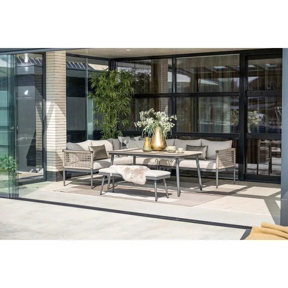 Lounge-diningtafel voor Bologna/Diamo/Teramon - 160x90 cm - zwart