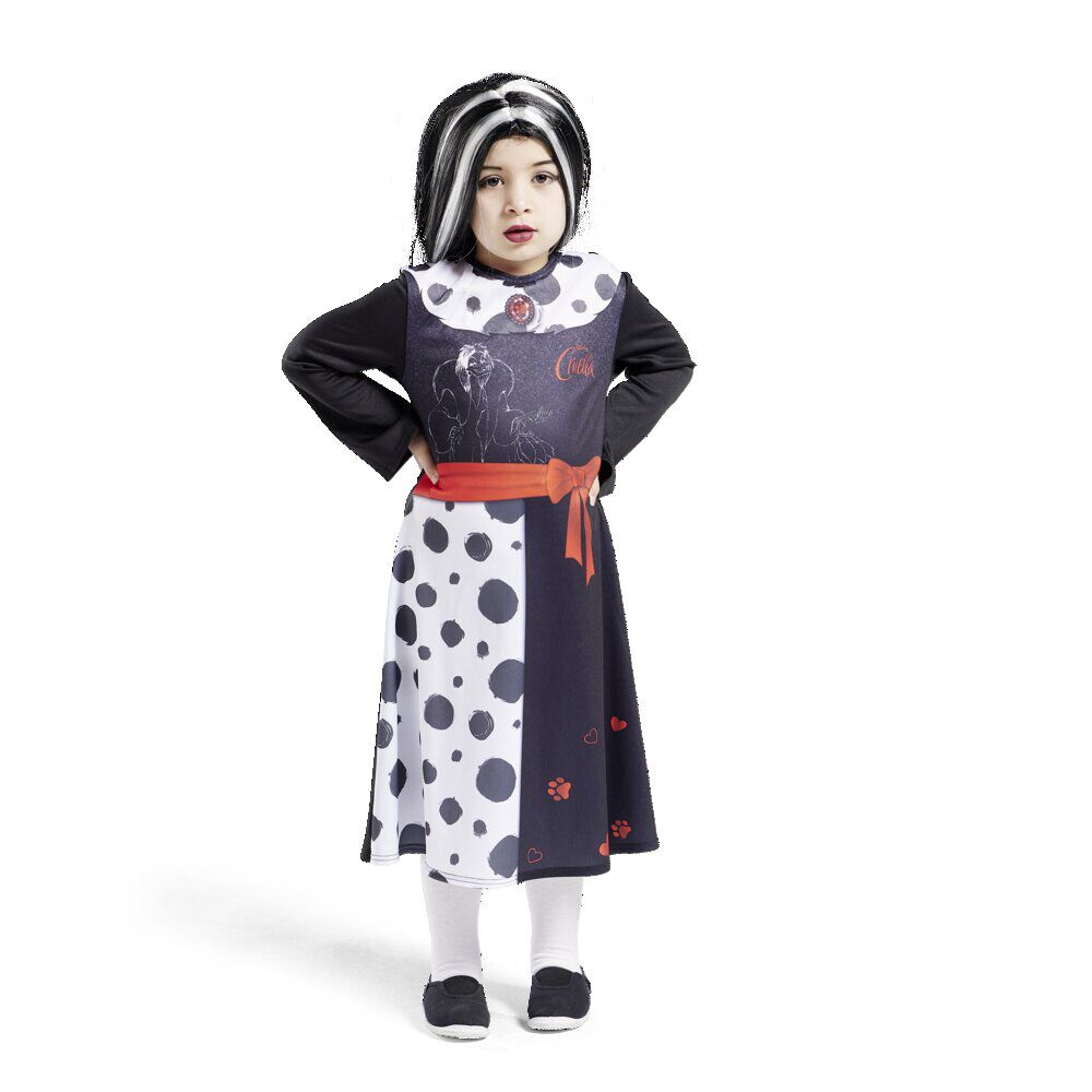 Déguisement enfant Cruella robe 7/8 ans
