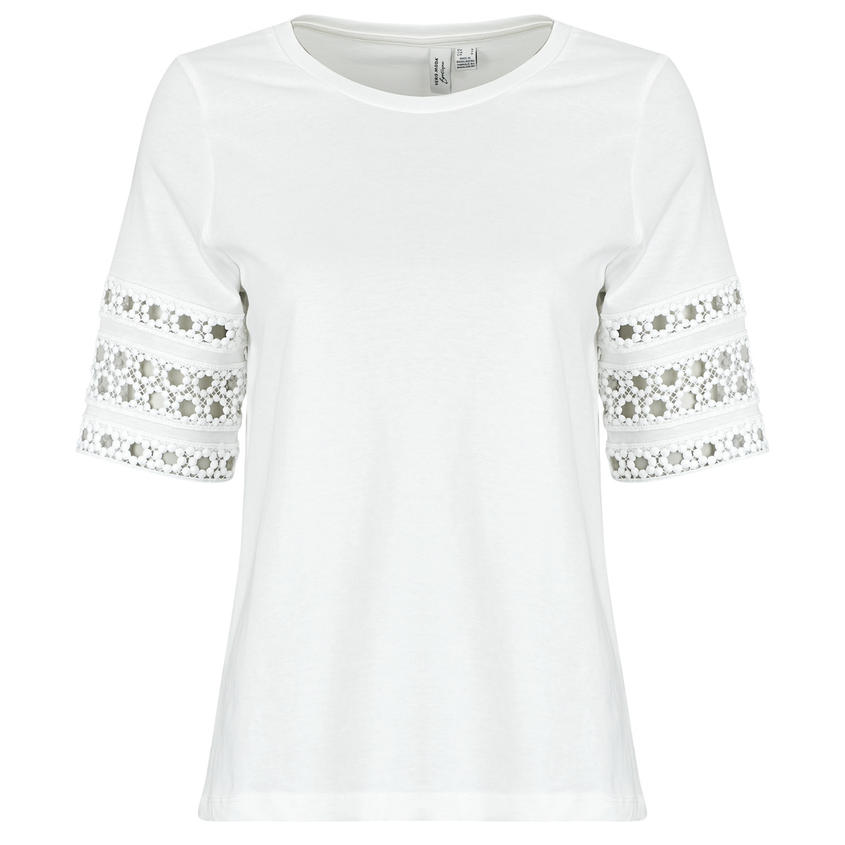 Vero Moda - VMIVACY 2/4 O-NECK TOP - White