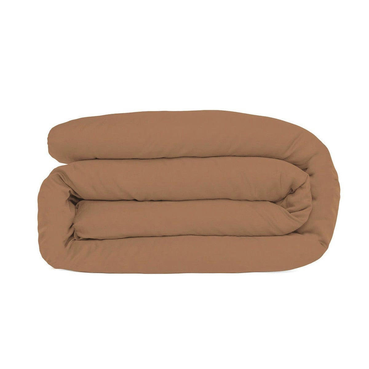 JULIA - Housse de couette satin de coton  240x220 caramel