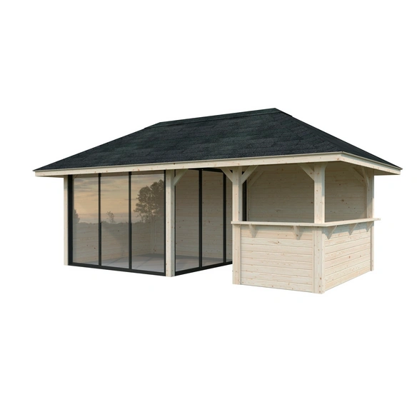 Pavillon »Bianca Set 207 Slide«, BxHxT: 588 x 319 x 300 cm, transparent tauchgrundiert