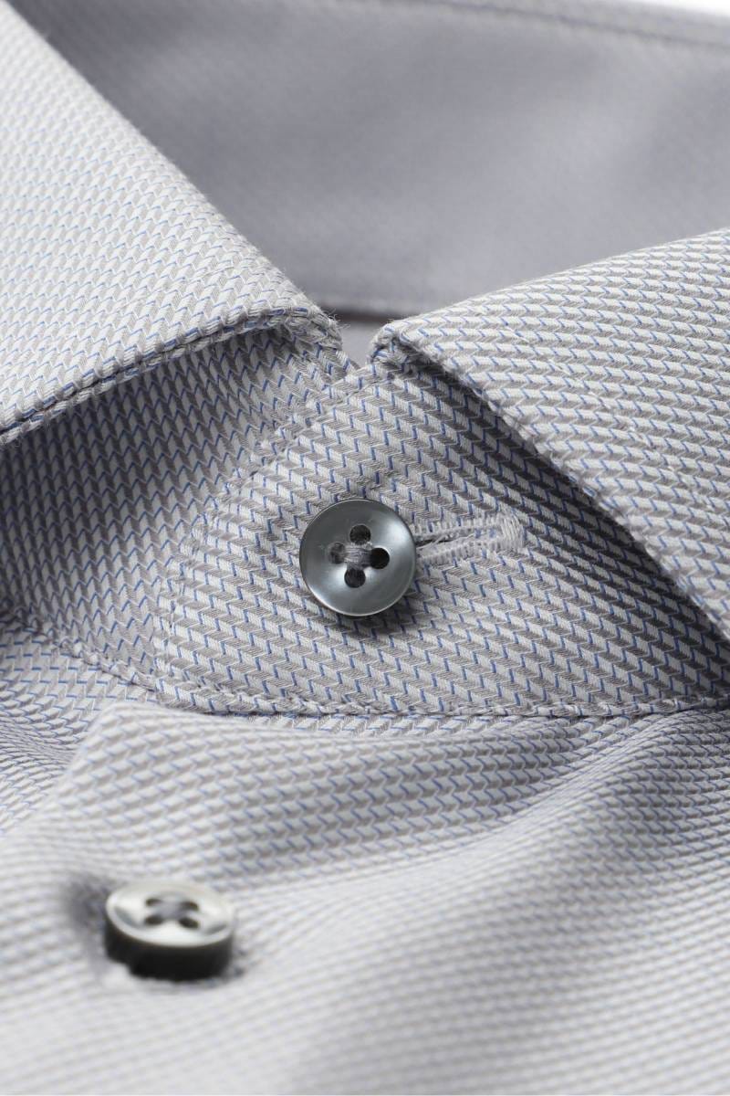 ETERNA 1863 Modern Fit Hemd hellgrau, Strukturiert