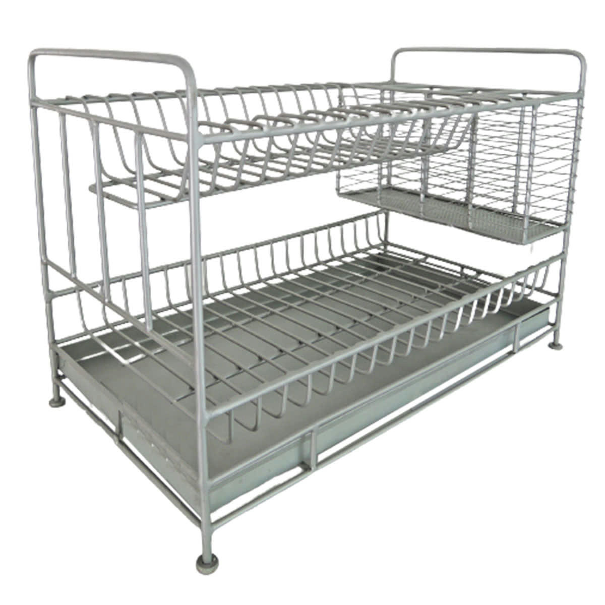 - Egouttoir en métal avec plateau amovible