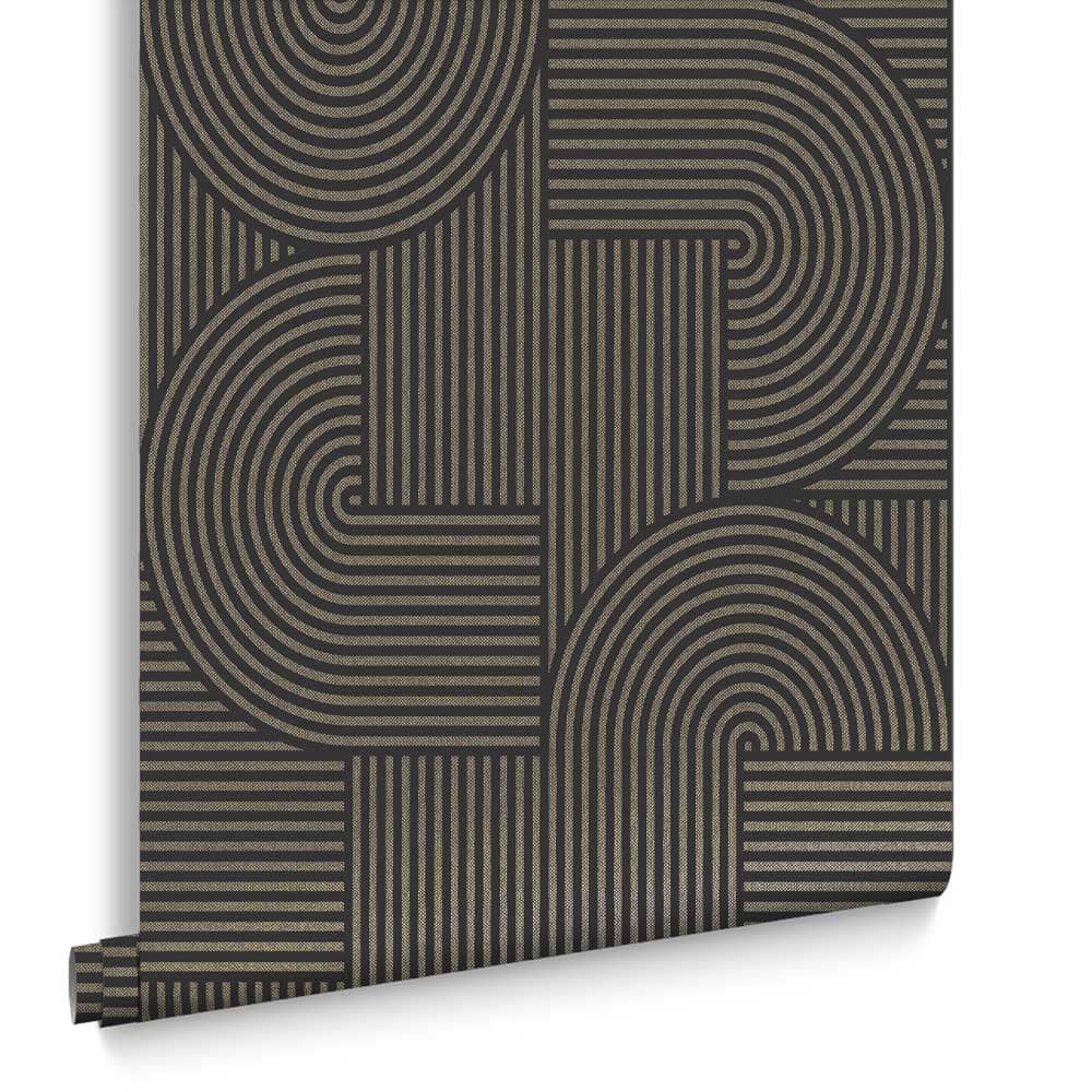 Graham & Brown Vliesbehang - Centra Black - 10mx52cm