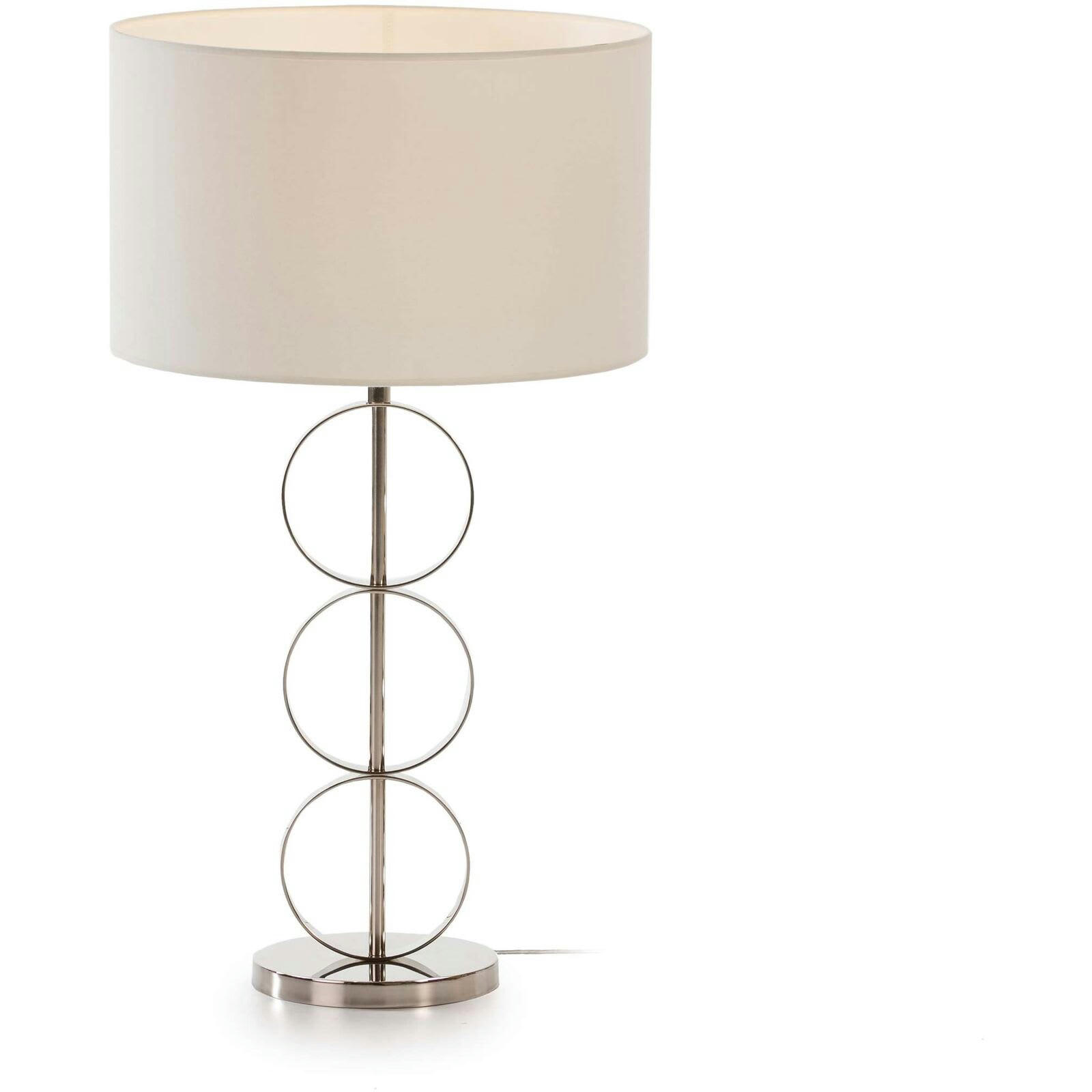 RUDILLA - Lampe de salon Métal Argent 18x52 cm