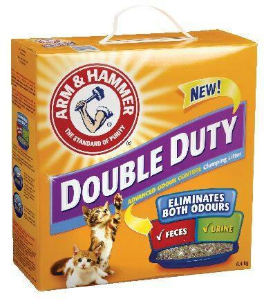 Arm & Hammer Double Duty Clumping Cat Litter, Advanced Dual Odour Control, 6.4-kg