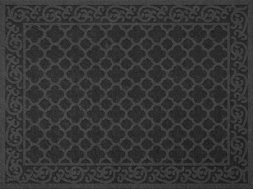 For Living Andor Embossed Indoor/Outdoor Floor Mat, Grey, Assorted Sizes