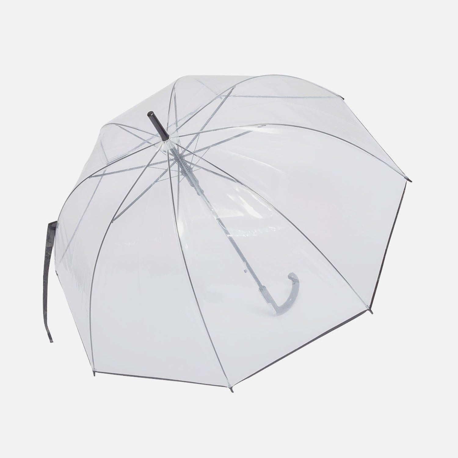 Parapluie transparent et noir