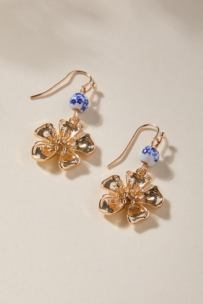Shelly Flower Drop Earrings