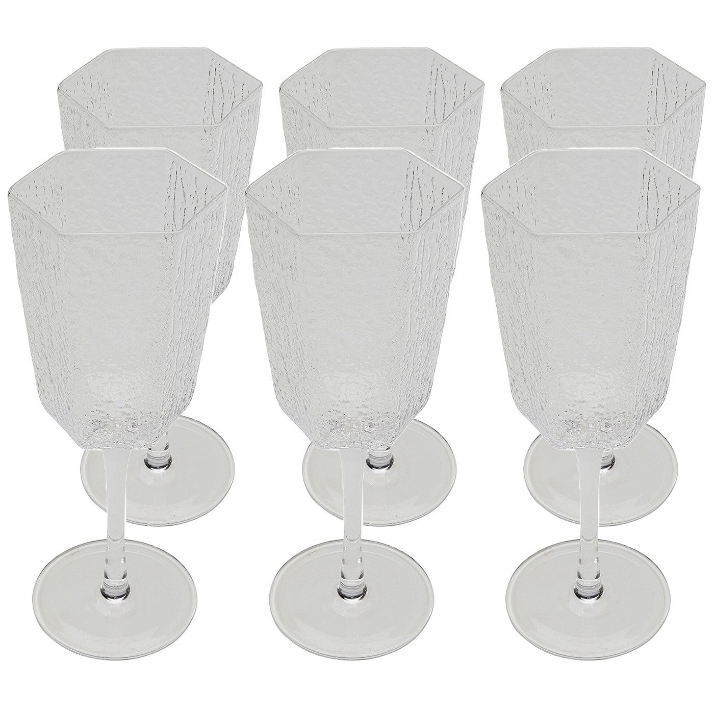 Kare Design Wijnglazen Rode Cascata (6/Set)