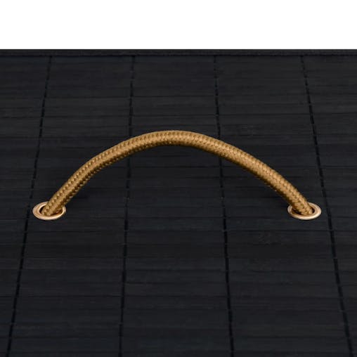 NNEVL Bamboo Laundry Basket Black
