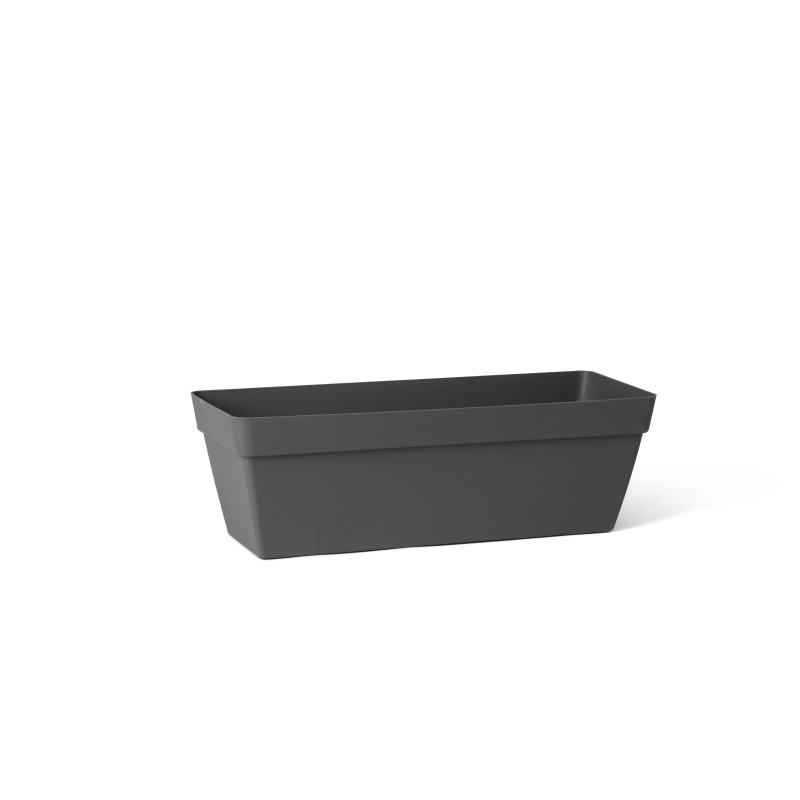 Balconnière avec réserve d'eau Happy anthracite 50 x 18 x 16 cm