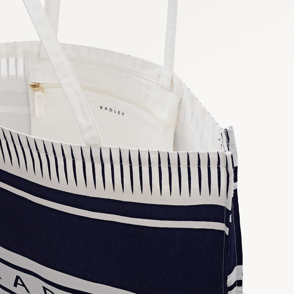 Radley Stripe - Extra Large Open Top Tote