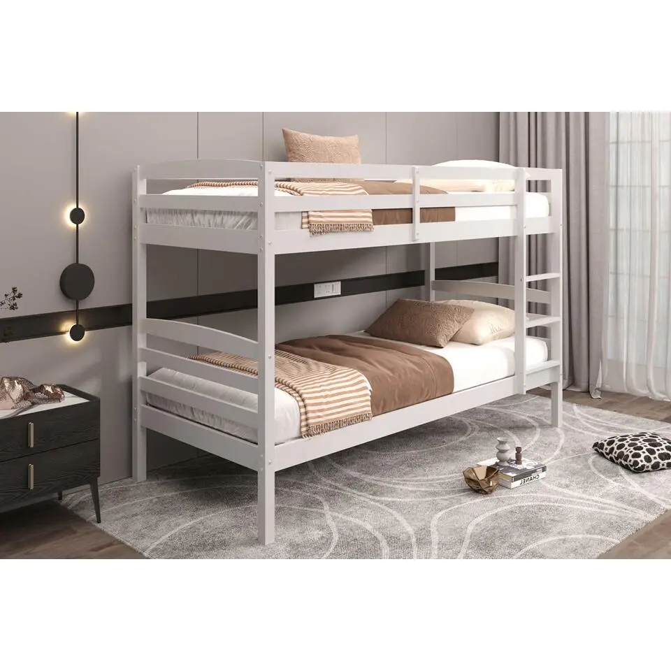 Stapelbed Roy 90x200 - splitsbaar - wit grenen