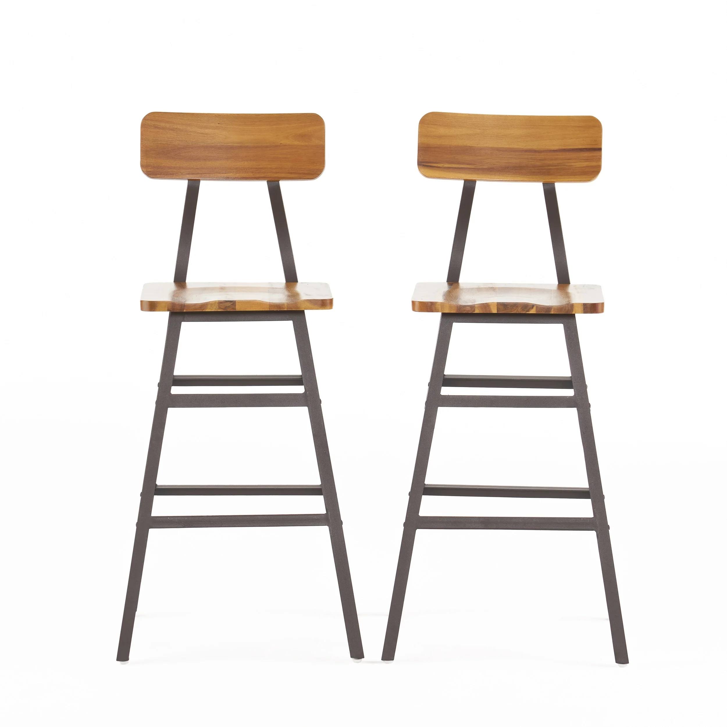 Rugar 28-inch Acacia Wood Bar Stool (Set of 2) by Christopher Knight Home