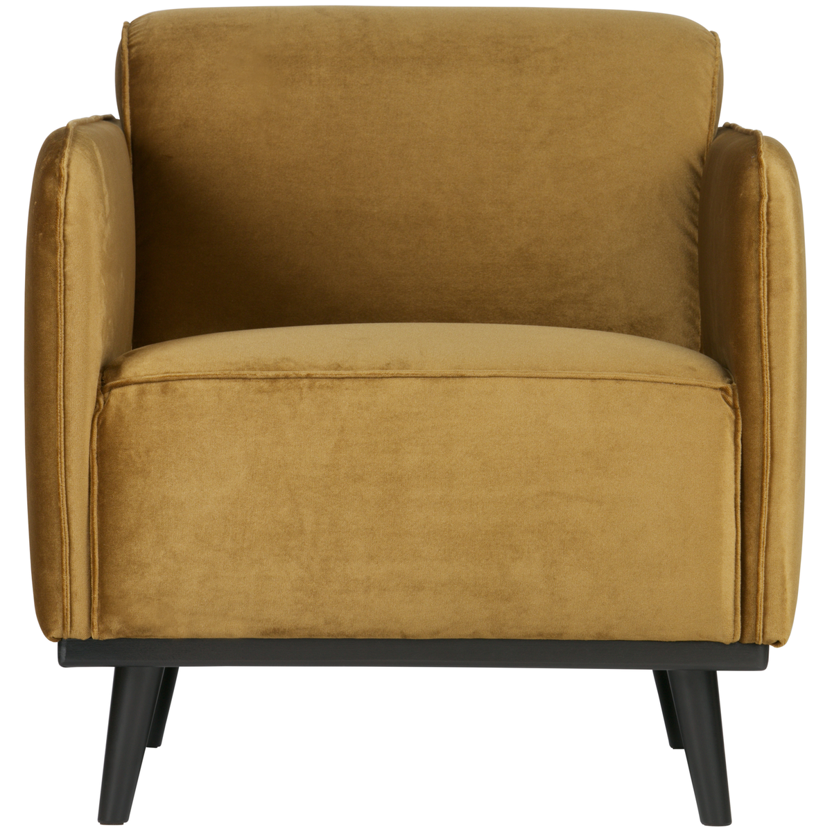 WOOOD fauteuil met arm Statement - Polyester - Honing Geel