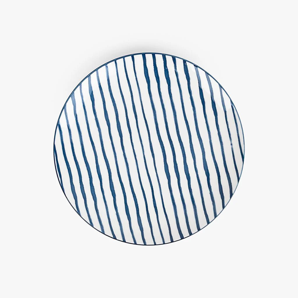 Prato Raso Listas Azul ASIA