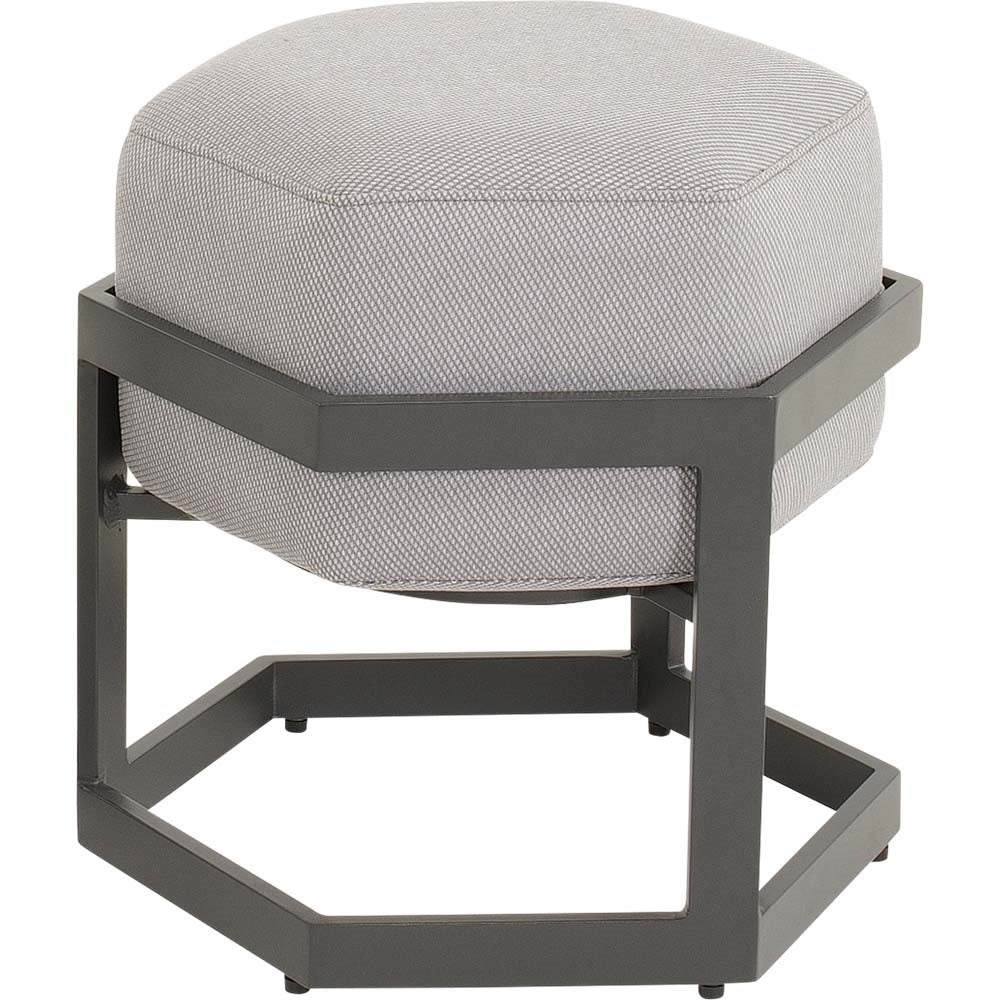 Lesli Living voetenbank Esagono - antraciet - 48x41,5x47,5cm